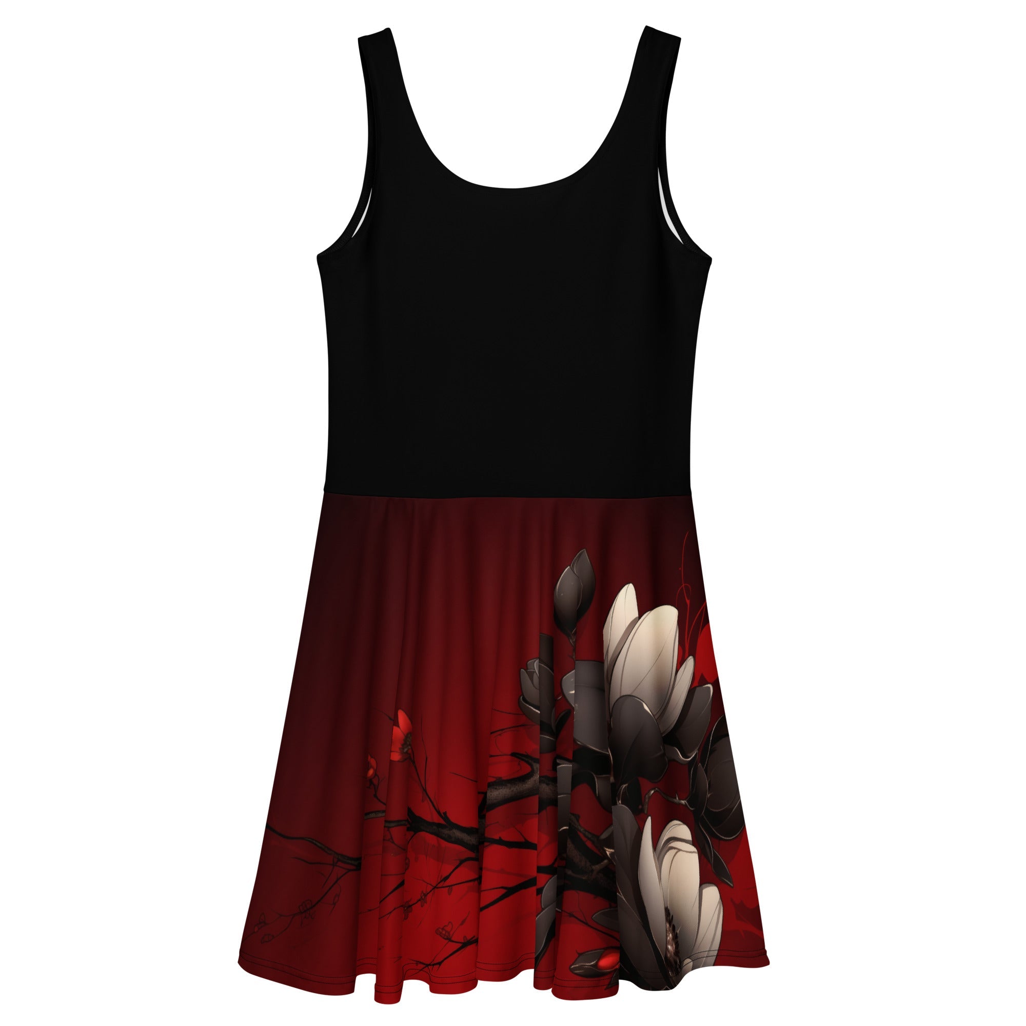 Obsidian Magnolia Veil Skater DressSkater DressProduct mockup5324684_9613