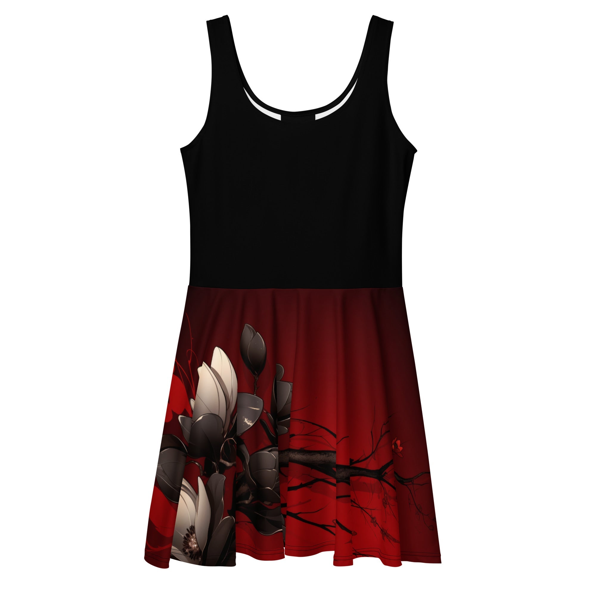 Obsidian Magnolia Veil Skater DressSkater DressProduct mockup5324684_9613