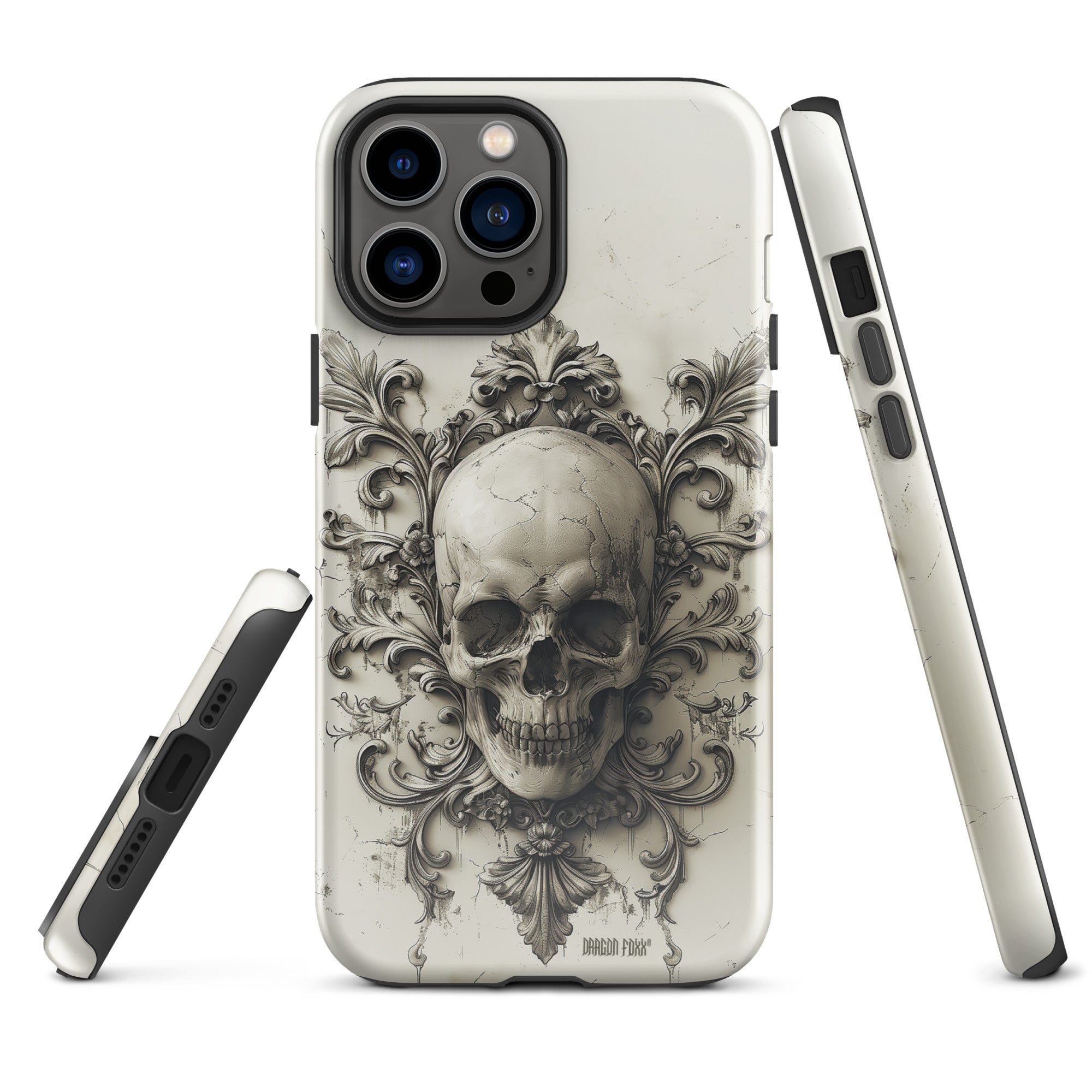 Obsidian Revenant Skull Dragon Foxx® Phone Case for iPhone® - Phone Case for iPhone® - DRAGON FOXX™ - Obsidian Revenant Skull Dragon Foxx® Phone Case for iPhone® - 6171198_15391 - iPhone 13 Pro Max - White - Accessories - Art Phone Case - Dragon Foxx® Phone Case for iPhone®