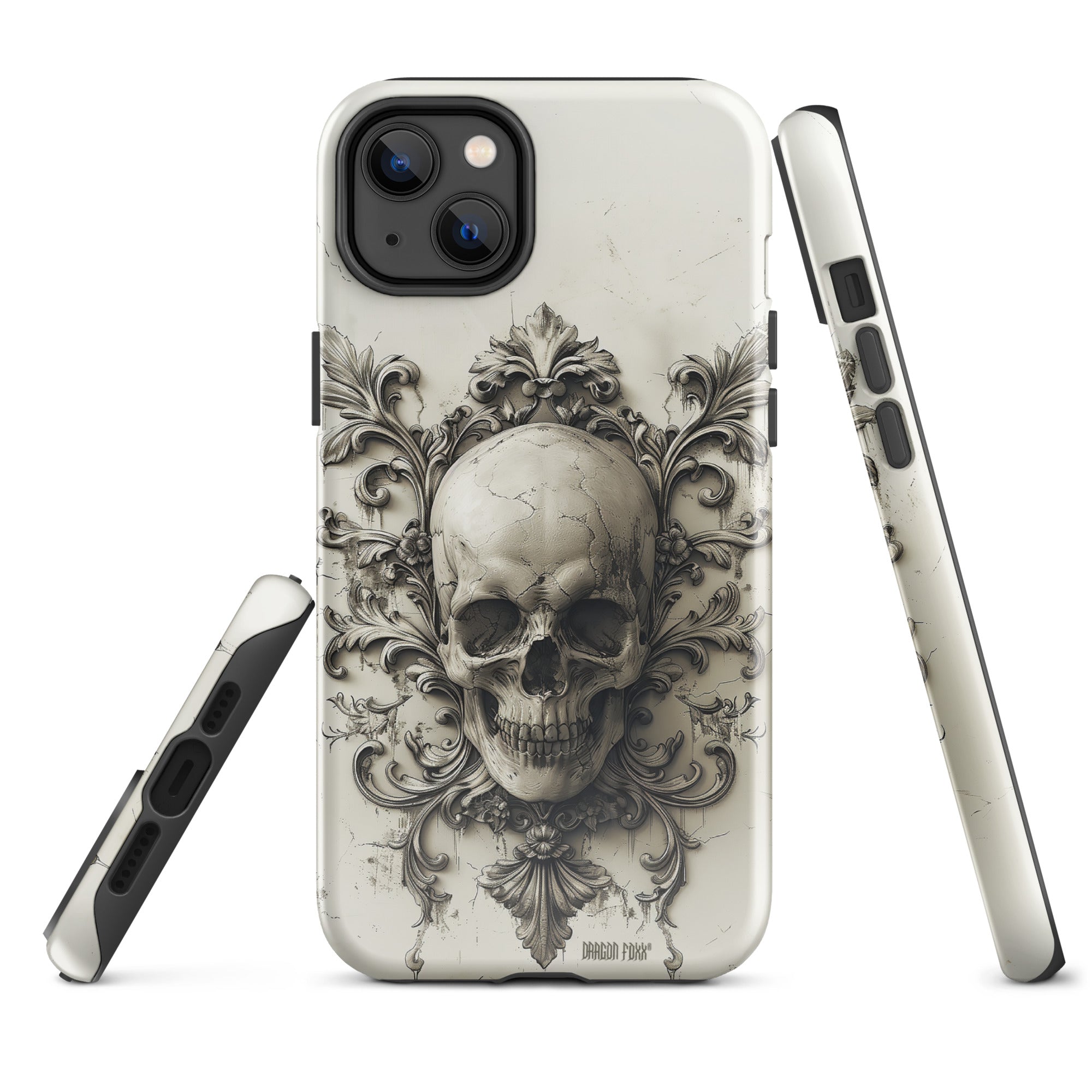 Obsidian Revenant Skull Dragon Foxx® Phone Case for iPhone® - Phone Case for iPhone® - DRAGON FOXX™ - Obsidian Revenant Skull Dragon Foxx® Phone Case for iPhone® - 6171198_16128 - iPhone 14 Plus - White - Accessories - Art Phone Case - Dragon Foxx® Phone Case for iPhone®