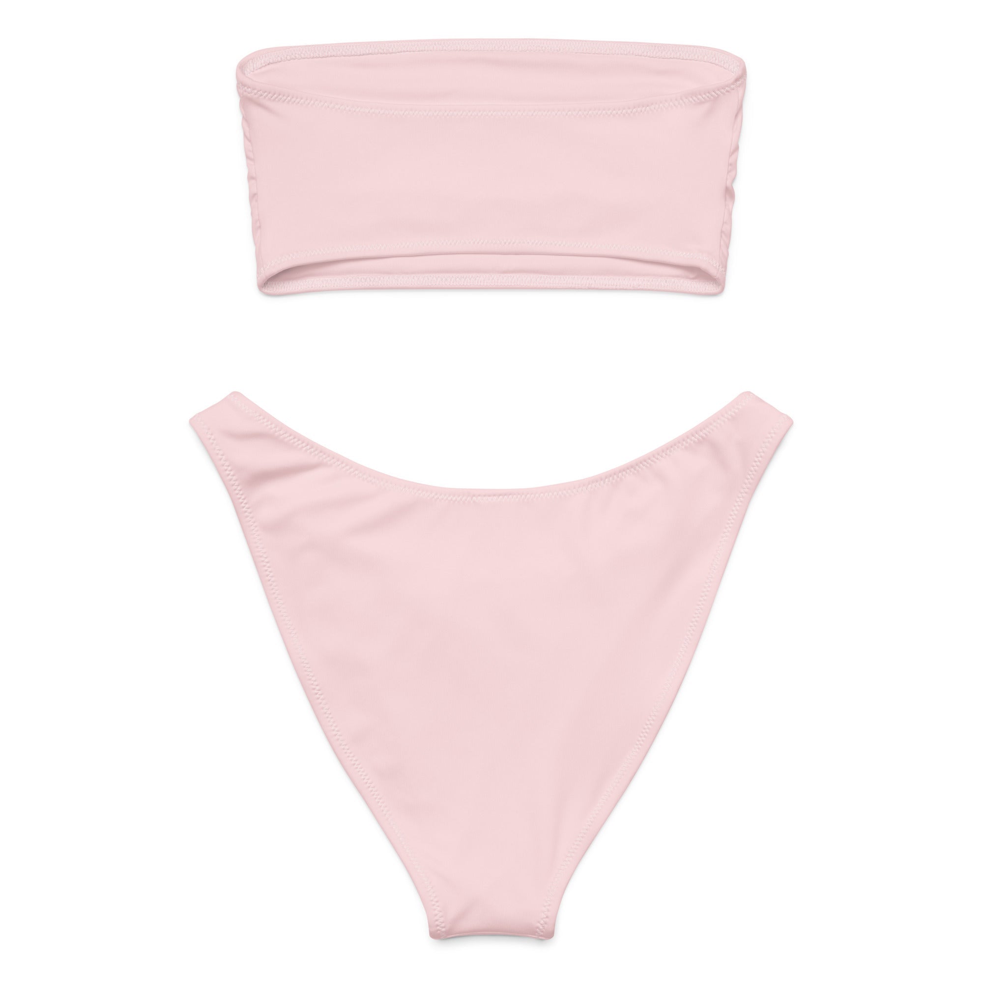 Pale Pink Eco Bandeau BikiniEco Bandeau Bikini SetsProduct mockup7961951_22671