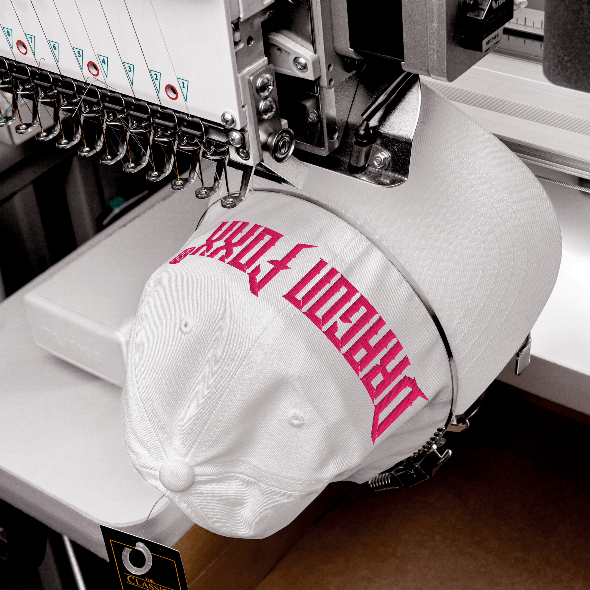 Pink DF Black or White Dad HatDad HatPink DF Black or White Dad Hat8420541_7853