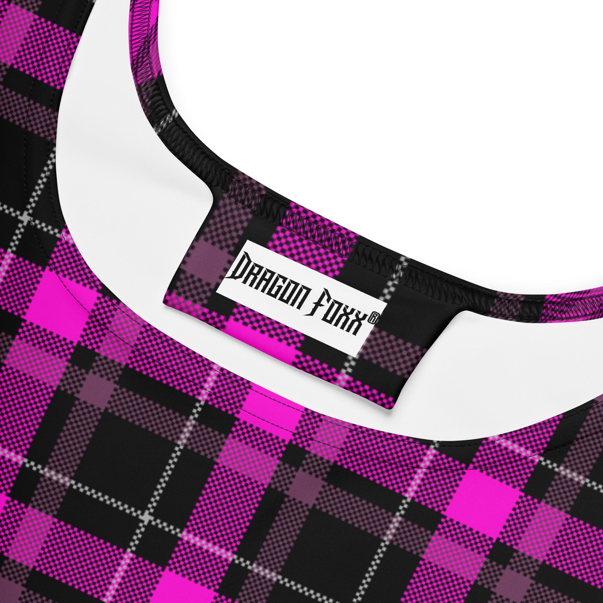 Pink Hexfire Plaid Skater DressSkater DressProduct mockup1883406_9613
