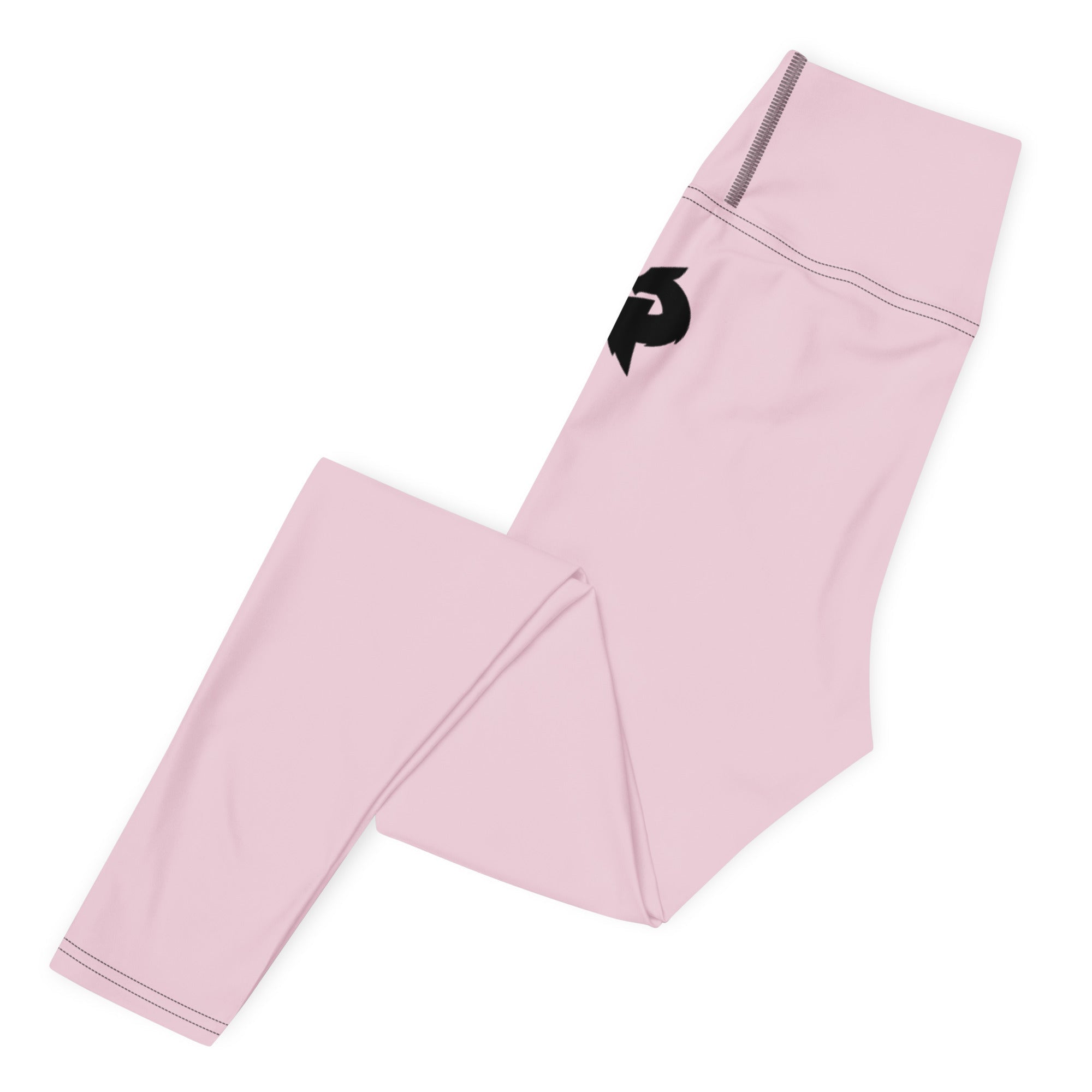 Pink Lace Yoga Leggings Black DFYoga LeggingsProduct mockup2804261_8353