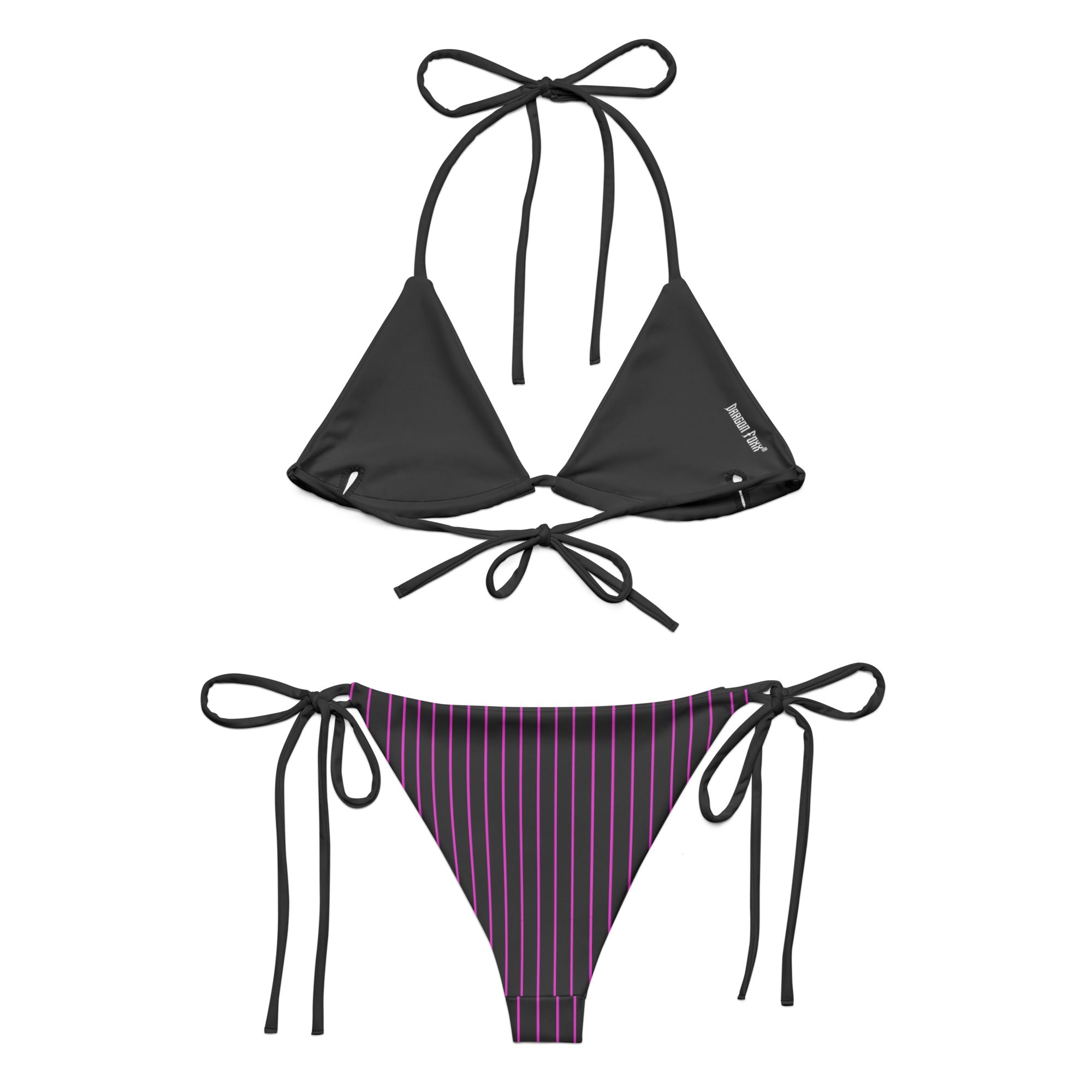 Pink Noir Pinstripe Eco String BikiniEco String BikiniProduct mockup7310506_16553