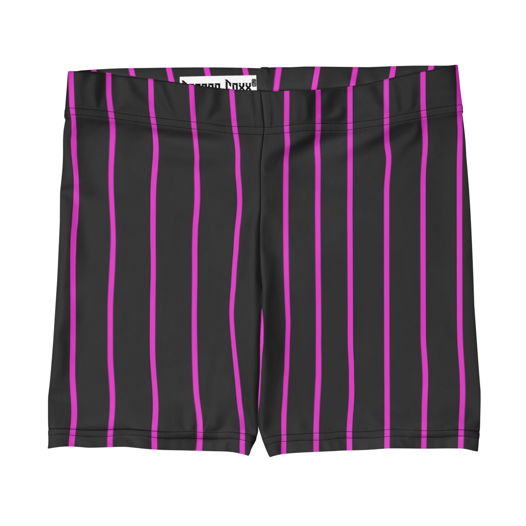 Pink Noir Pinstripe Gym ShortsWomen's Gym ShortsProduct mockup3291374_9296