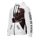 Praia do Norte - Eco Unisex Zip Hoodie - Eco Unisex Zip - up Hoodie - DRAGON FOXX™ - Product mockup - 2552789_18522 - 2XS - White - Beach Art - Beach Zip Hoodie - Dragon Foxx® Men's Hoodie