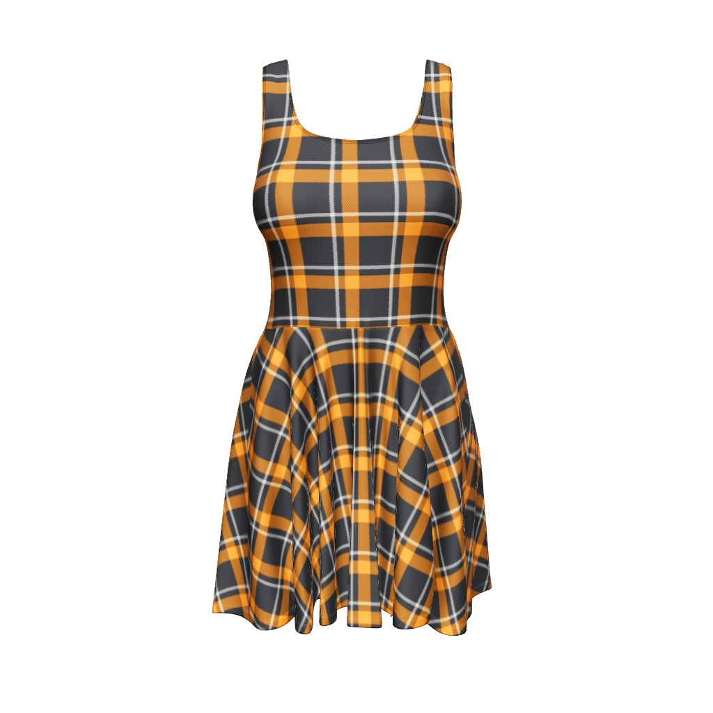 Infernikra Plaid Skater Dress