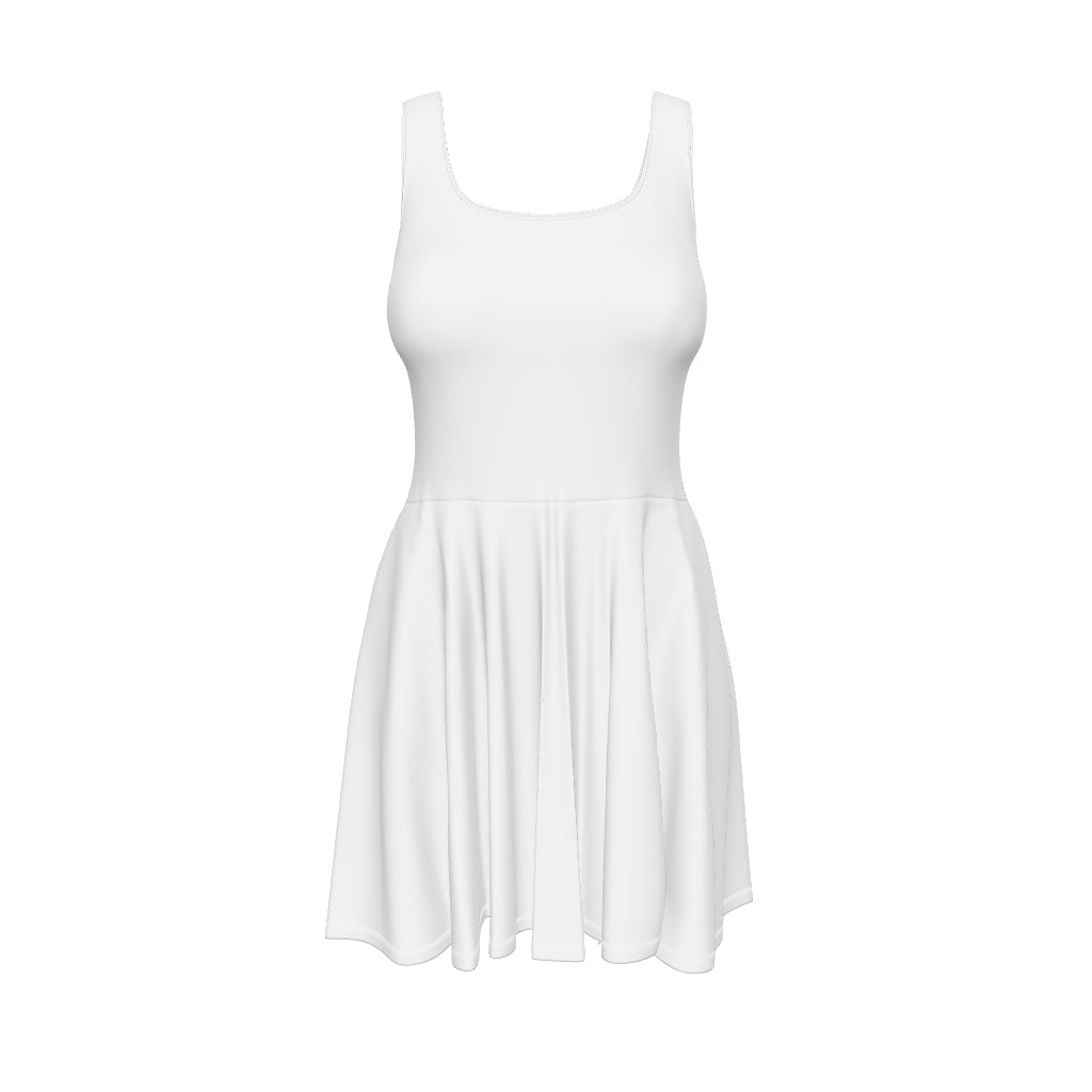 Whisper Grey Skater Dress