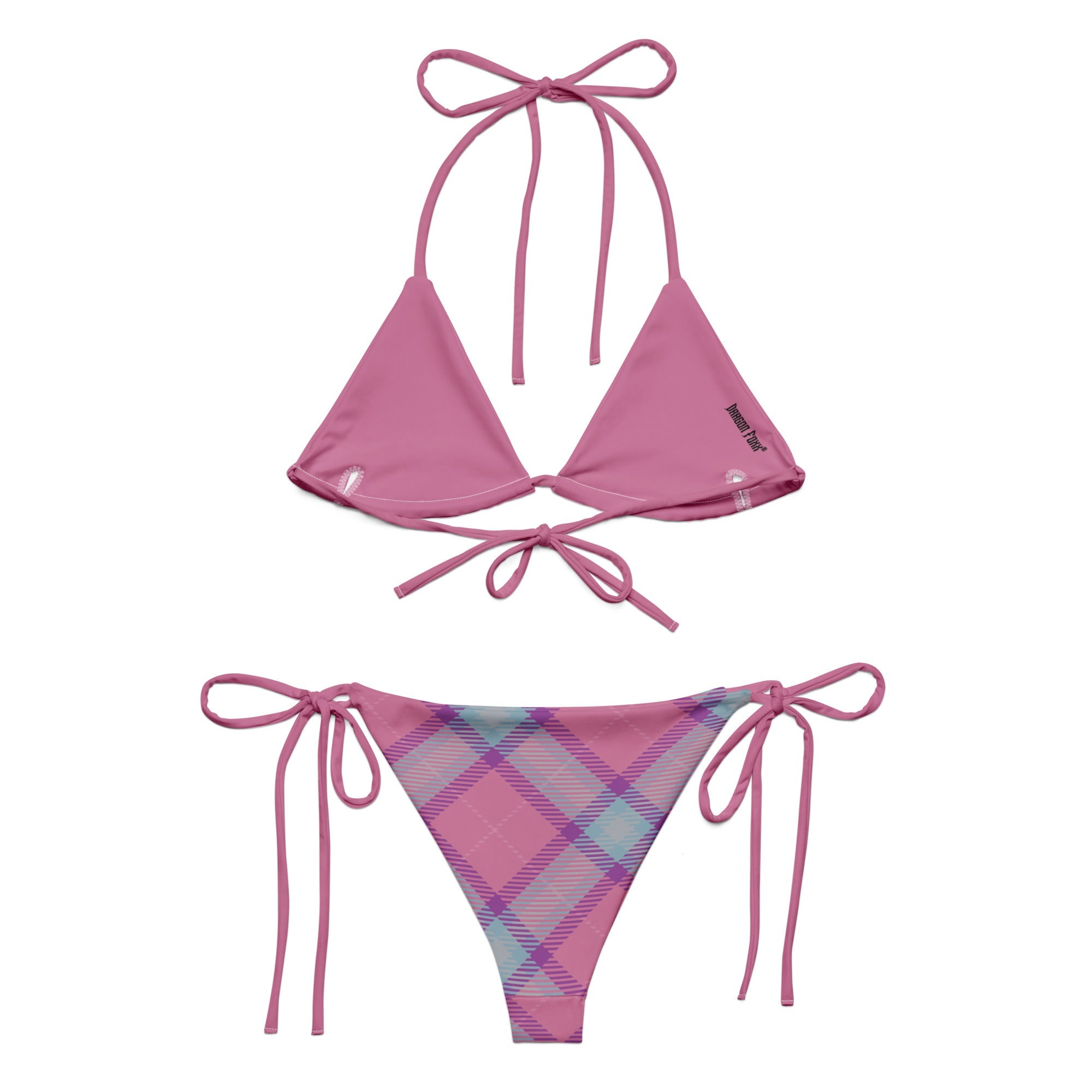 Prismblush Plaid Eco String BikiniEco String Bikini SetProduct mockup2088336_16553