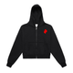 Pyrethorne Empire Women's Black Fleeced Zip - Up Cropped HoodieWomen's Fleeced Zip - Up Cropped HoodiePyrethorne Empire Women's Black Fleeced Zip - Up Cropped Hoodie250810PODUA1924001