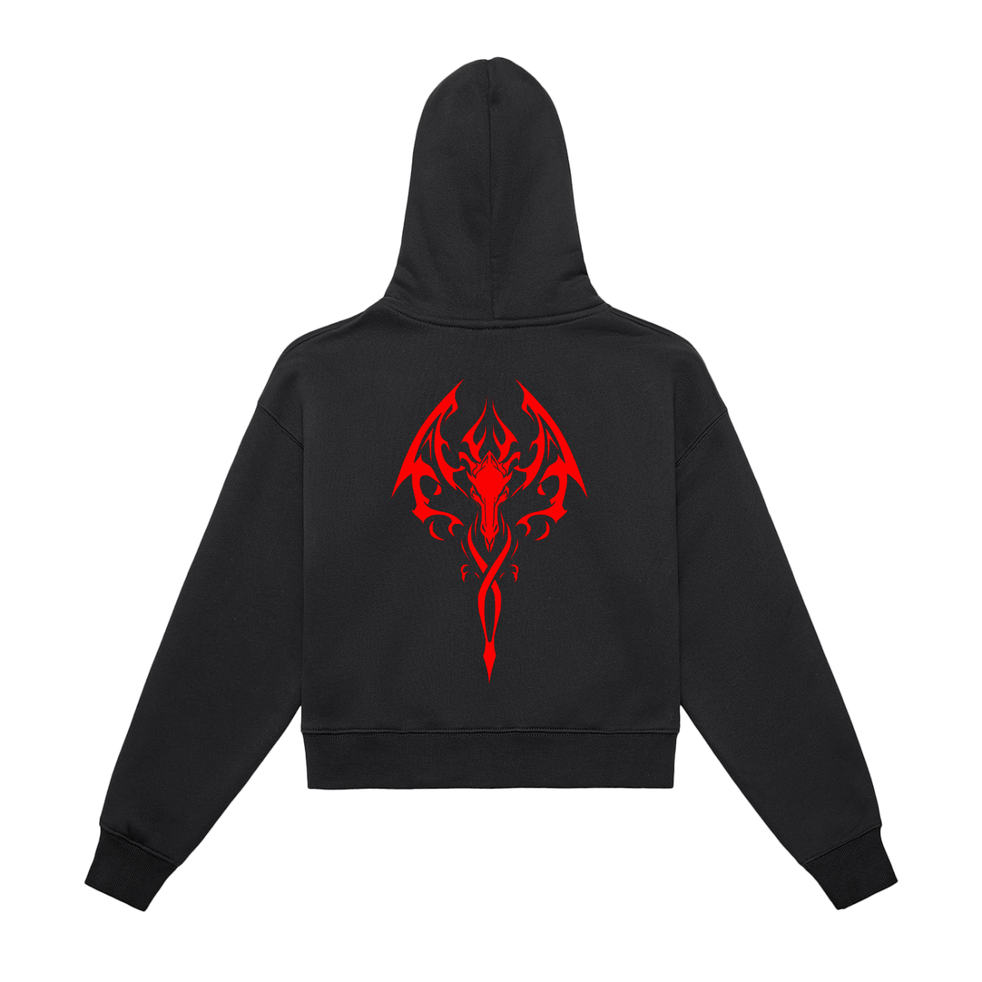 Pyrethorne Empire Women's Black Fleeced Zip - Up Cropped HoodieWomen's Fleeced Zip - Up Cropped HoodiePyrethorne Empire Women's Black Fleeced Zip - Up Cropped Hoodie250810PODUA1924001