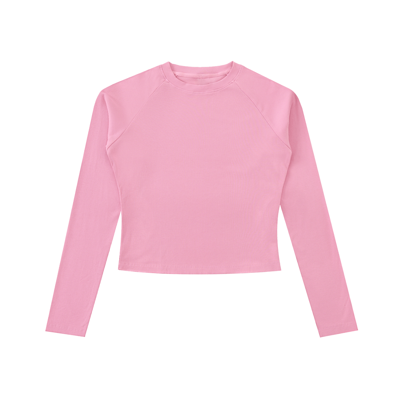 Rose Pink Dyed Washed Raglan Long Sleeve Slim T-ShirtDyed Washed Raglan Long Sleeve Slim T-ShirtRose Pink Dyed Washed Raglan Long Sleeve Slim T-Shirt250921PODND1129001