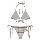 Sageblush Plaid Eco String BikiniEco String BikiniProduct mockup3358275_16553