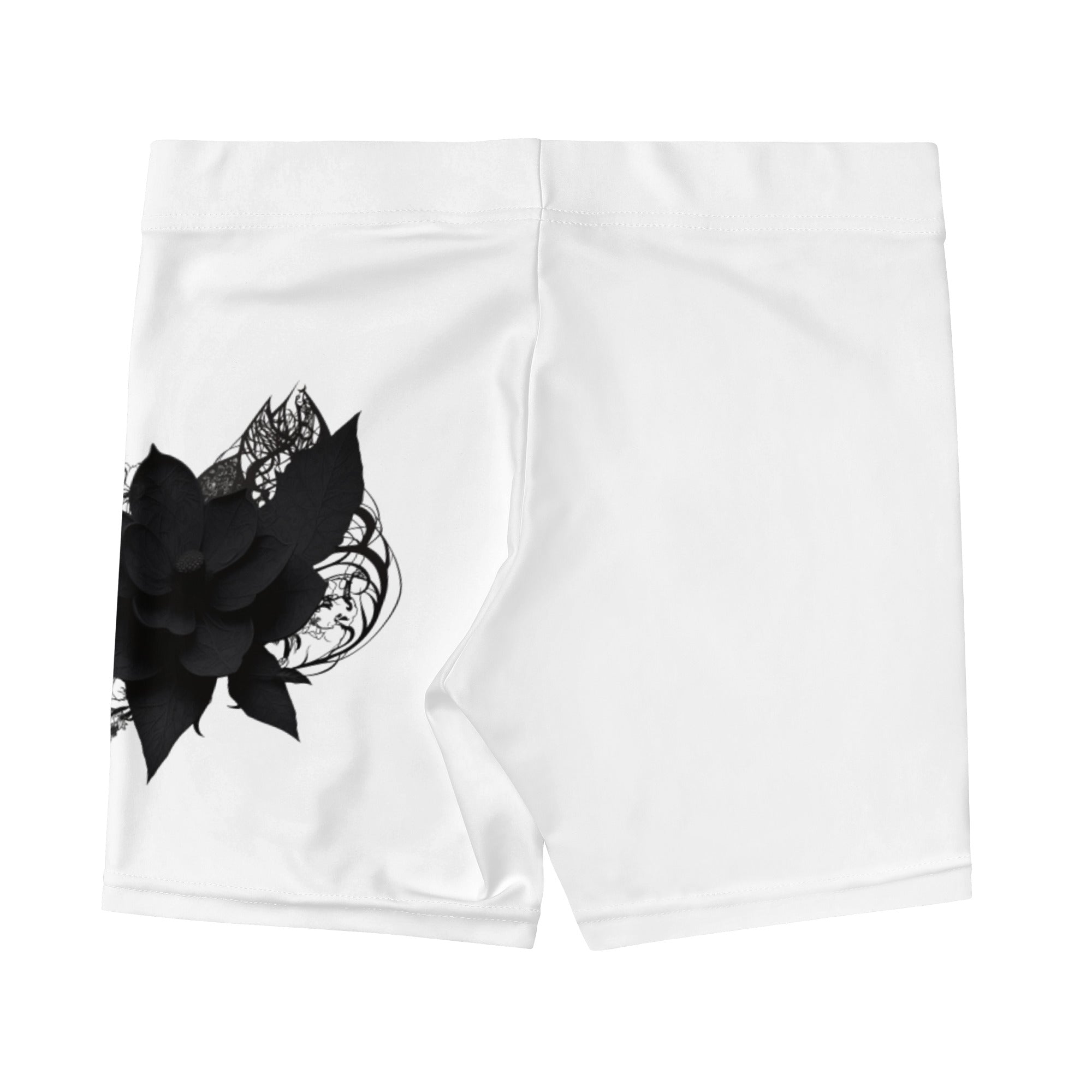 Shadow Lace Lotus White Gym ShortsWomen's Gym ShortsProduct mockup8526034_9296