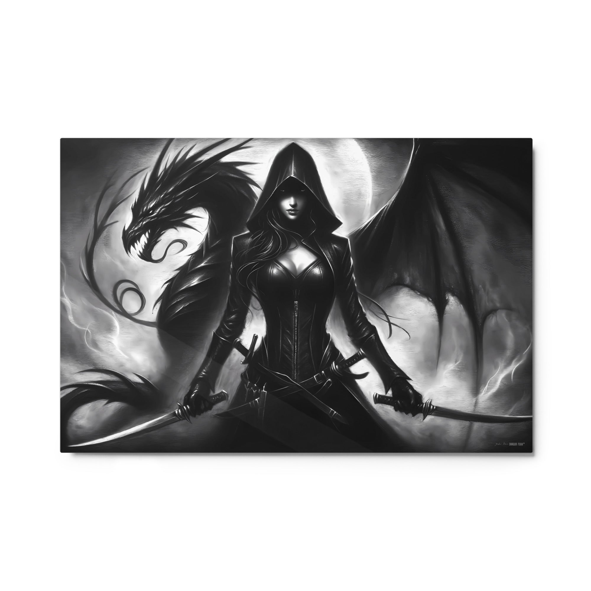 Shadow's Embrace: The Dragon's Ally - Metal PrintSignature Art5329244_15139Dragon Foxx™