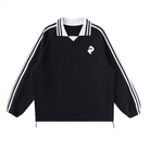 Shaelvyr His or Hers Contrast Striped Lapel Collar SweatshirtContrast Striped Lapel Collar SweatshirtShaelvyr His or Hers Contrast Striped Lapel Collar Sweatshirt250817PODRA1217001