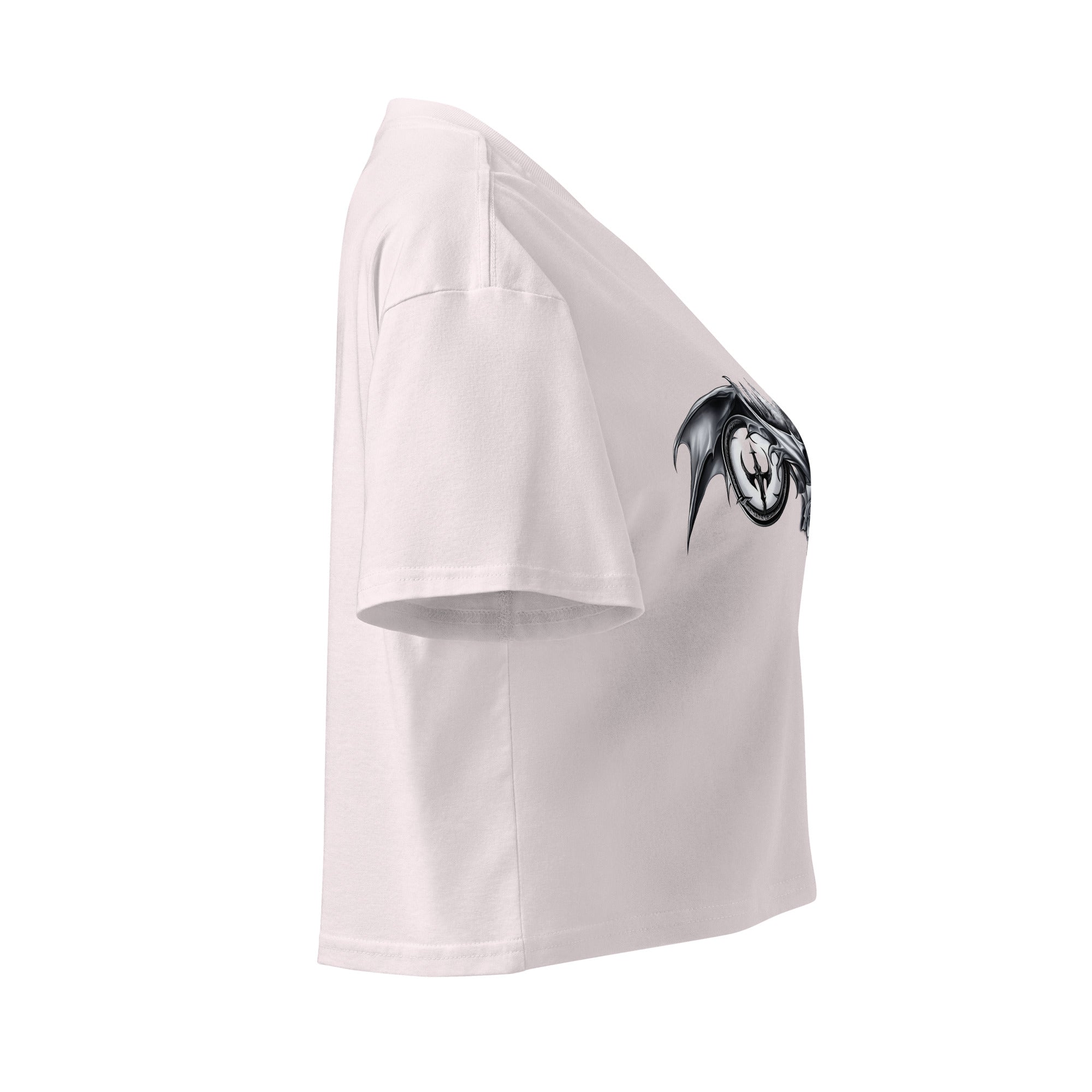 Skullspire Women’s White or Orchid Crop TopCrop Top TeeProduct mockup2214774_16104