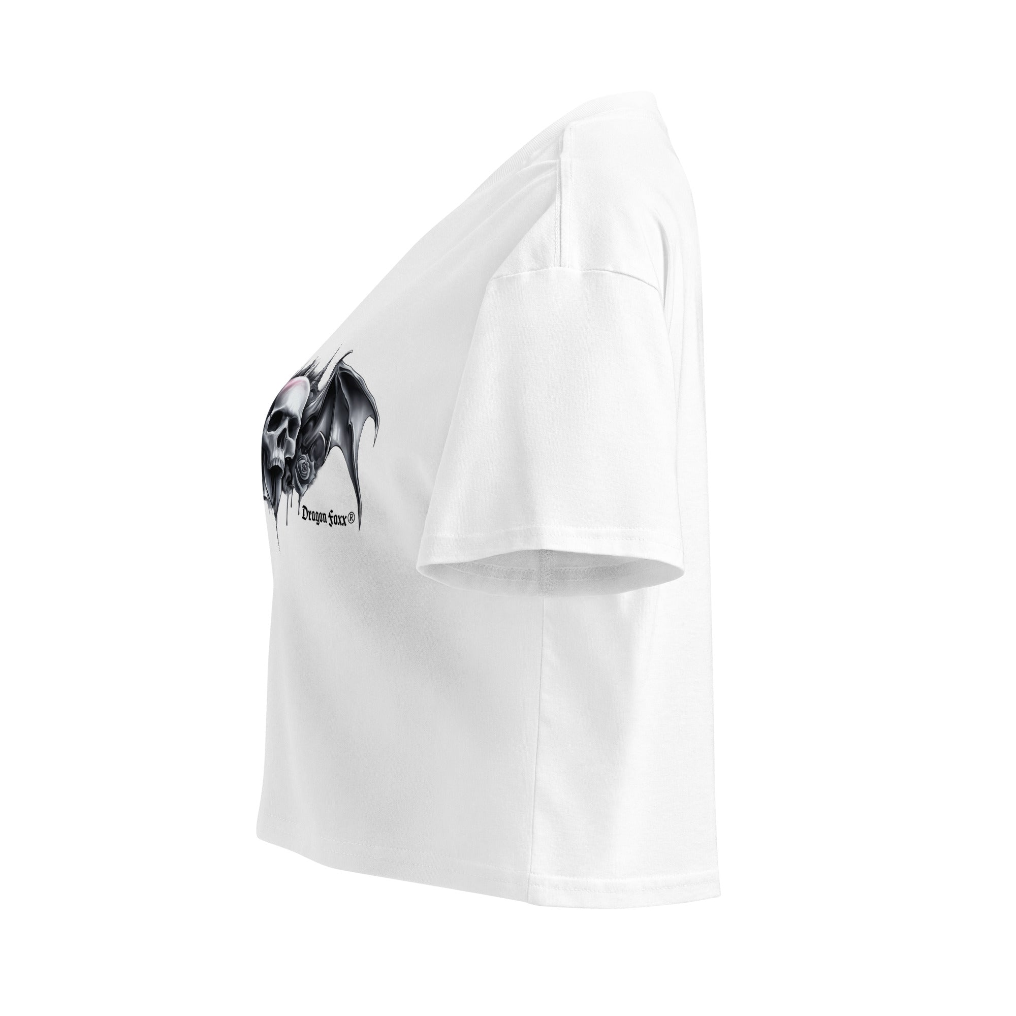 Skullspire Women’s White or Orchid Crop TopCrop Top TeeProduct mockup2214774_16119