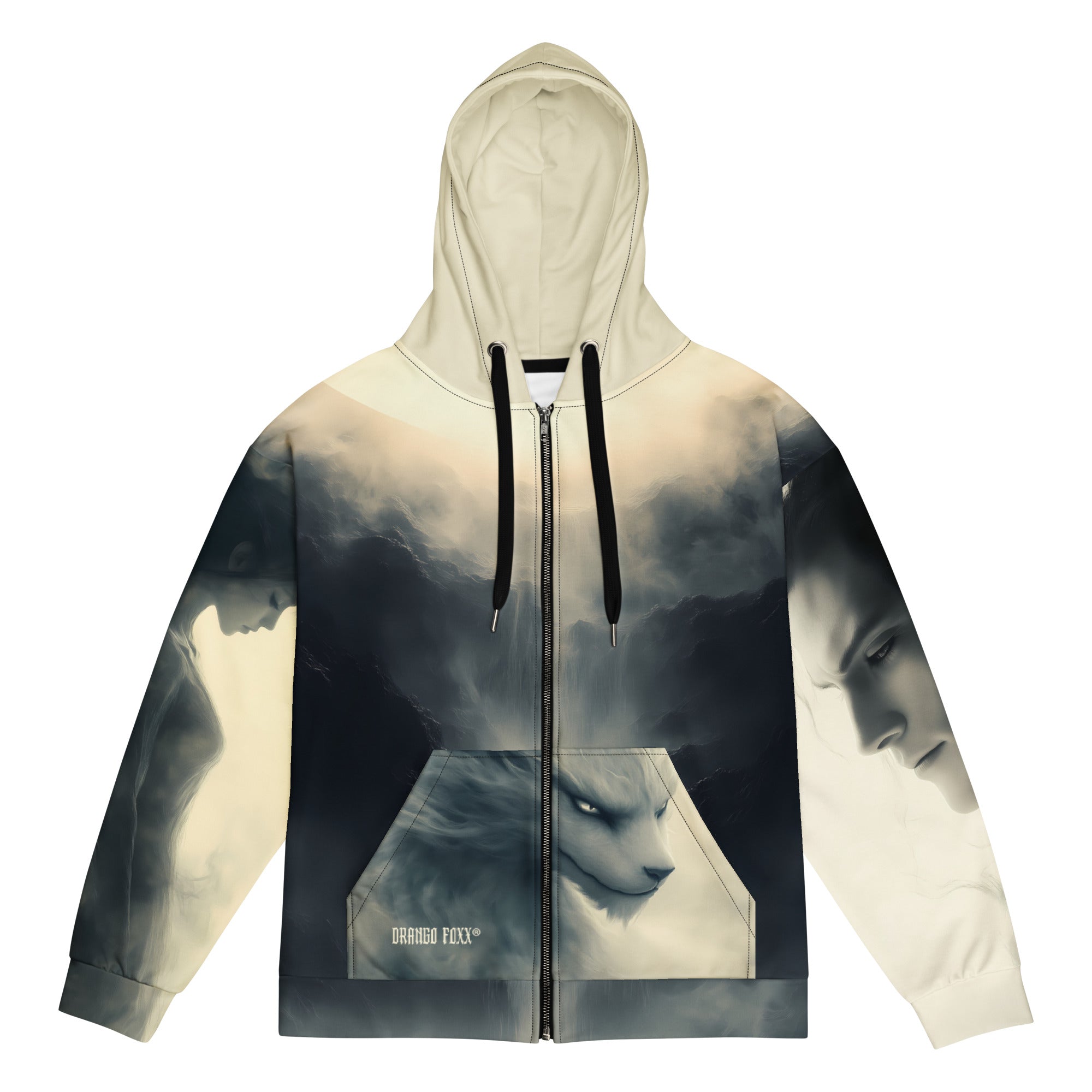 Syltharion - Eco Unisex Zip Hoodie - Eco Unisex Zip - up Hoodie - DRAGON FOXX™ - Product mockup - 1336324_18522 - 2XS - Characters - Dragon Foxx® Men's Hoodie - Dragon Foxx® Men's Hoodies - Dragon Foxx™