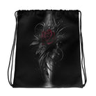 Thorned Reflection: Crimson Rise Drawstring BagDrawstring BagProduct mockup1178968_8894