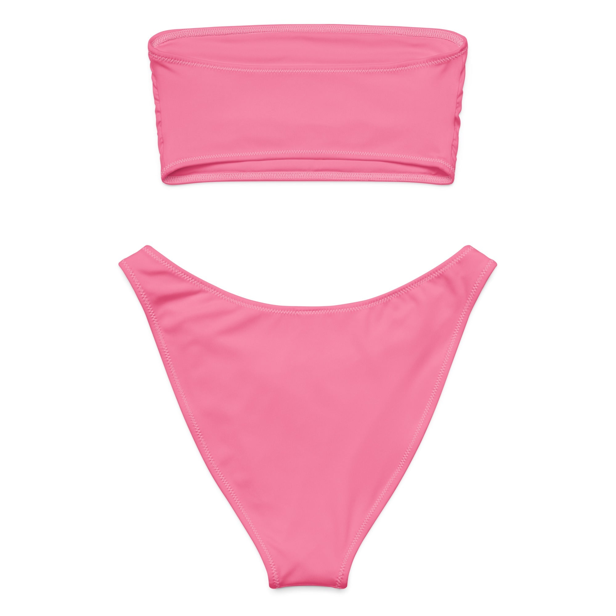 Tickle Me Pink Eco Bandeau BikiniEco Bandeau Bikini SetsProduct mockup8527616_22671