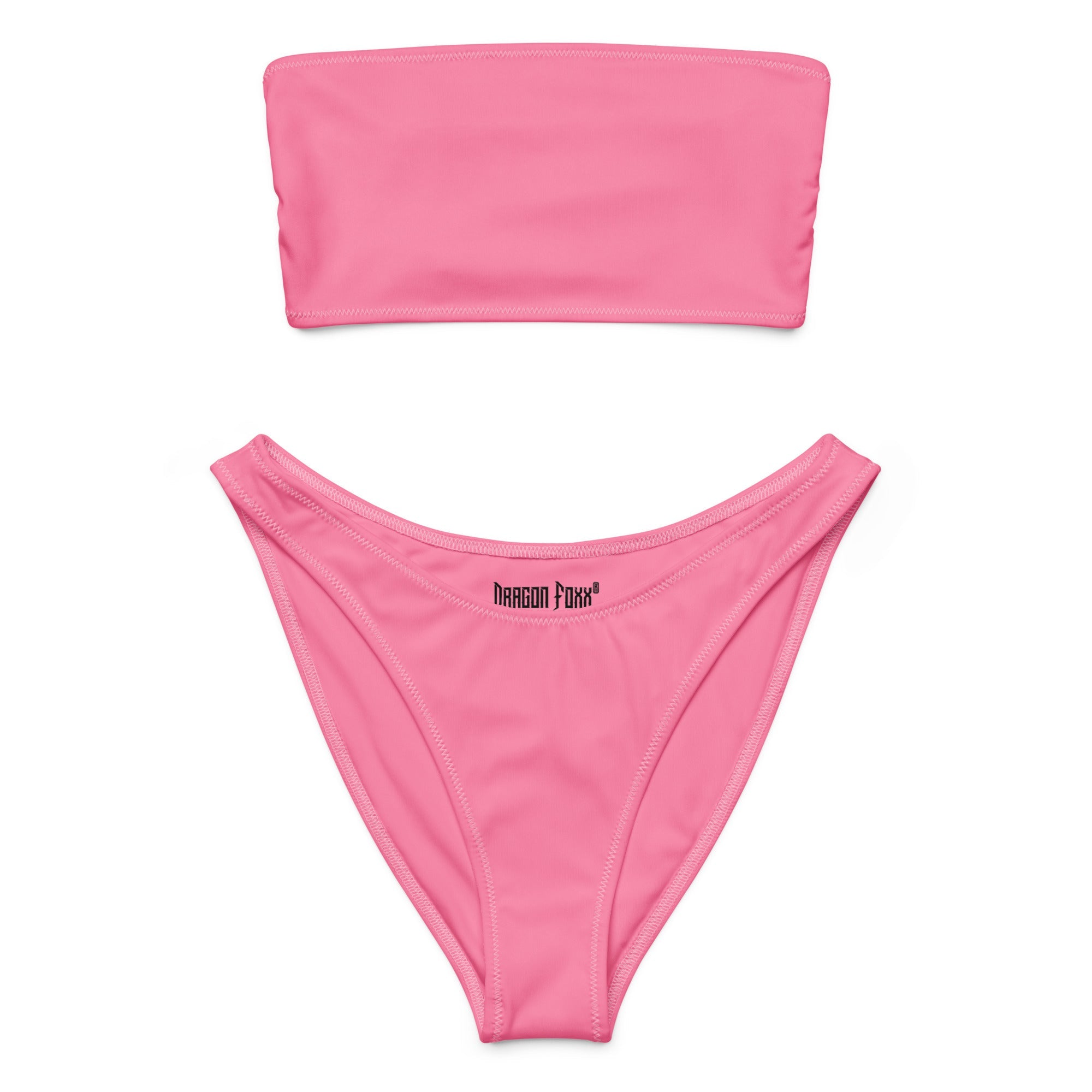 Tickle Me Pink Eco Bandeau BikiniEco Bandeau Bikini SetsProduct mockup8527616_22671