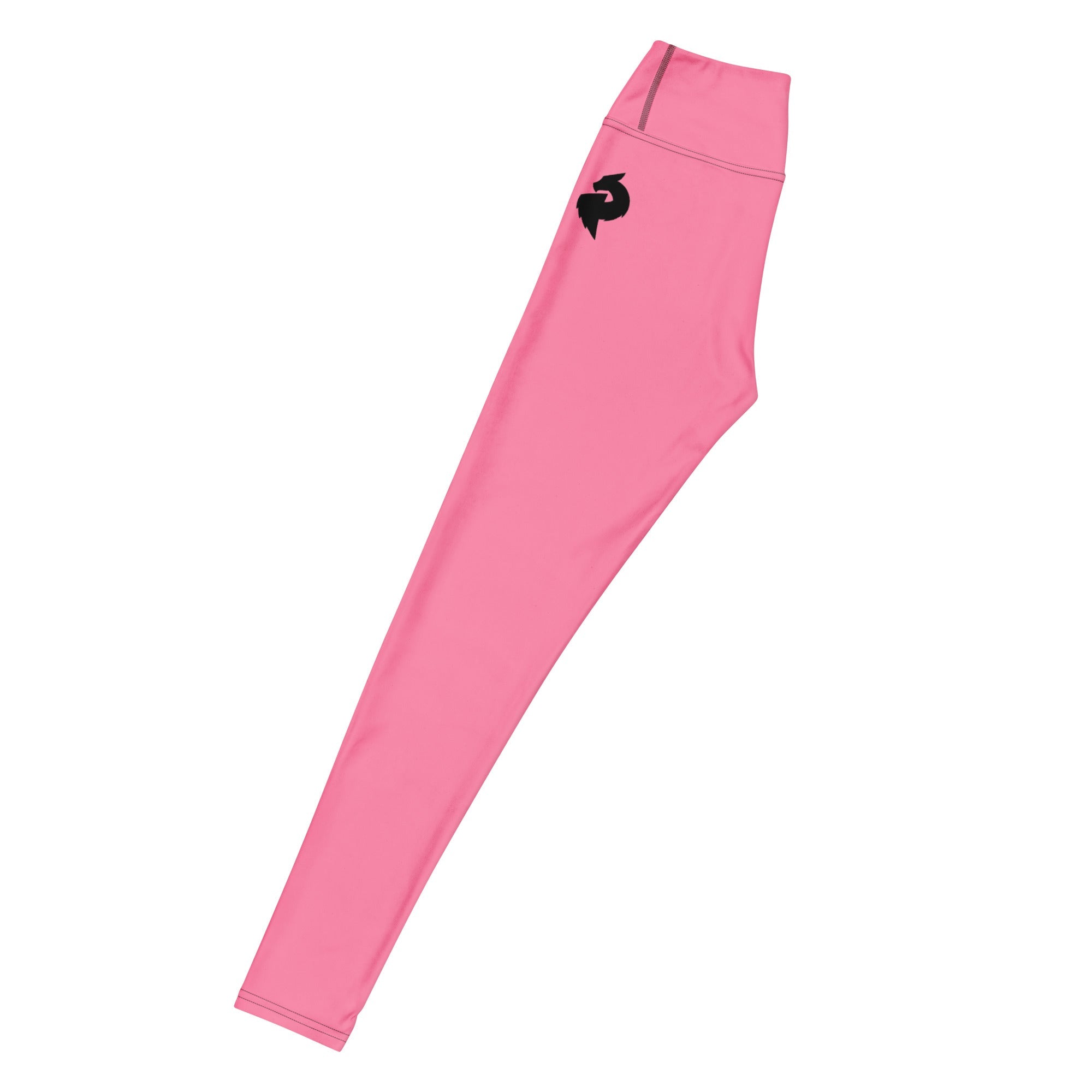 Tickle Me Pink Yoga Leggings Black DFYoga LeggingsProduct mockup9598192_8353