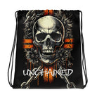 Unchained - Drawstring Bag - Drawstring Bag - DRAGON FOXX™ - Unchained - Drawstring Bag - 9730310_8894 - 15″ × 17″ (38.1 cm × 43.2 cm) - Multicolor - 15″×17″ Drawstring Bag - Accessories - Dragon Foxx® Grunge Skull Drawstring Bag