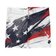 USA 250 Flag Women's Red White and Blue Gym ShortsWomen's Gym ShortsProduct mockup2944024_9296