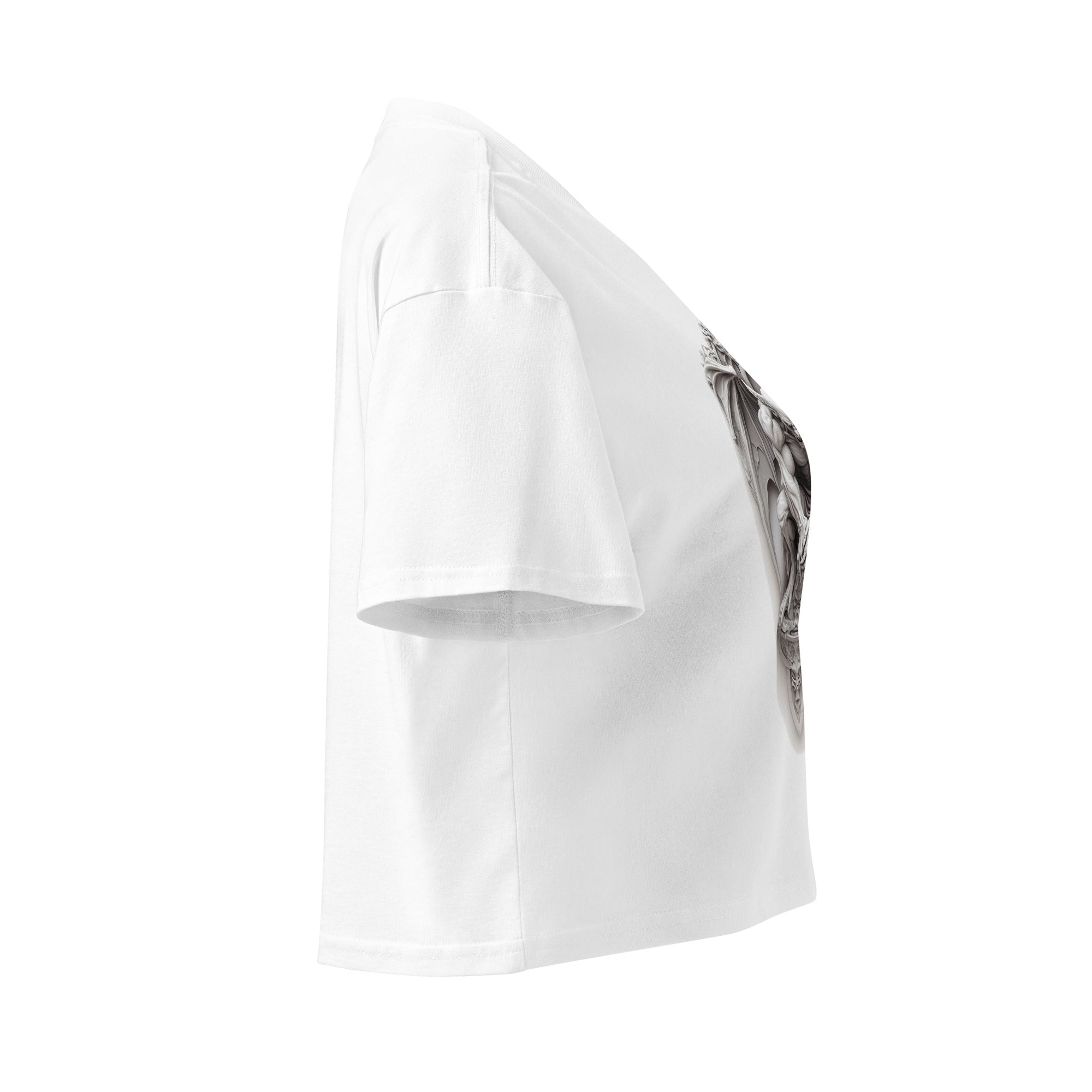 Vaelgrath Ecru or White Crop TopCrop Top TeeProduct mockup5664882_16119