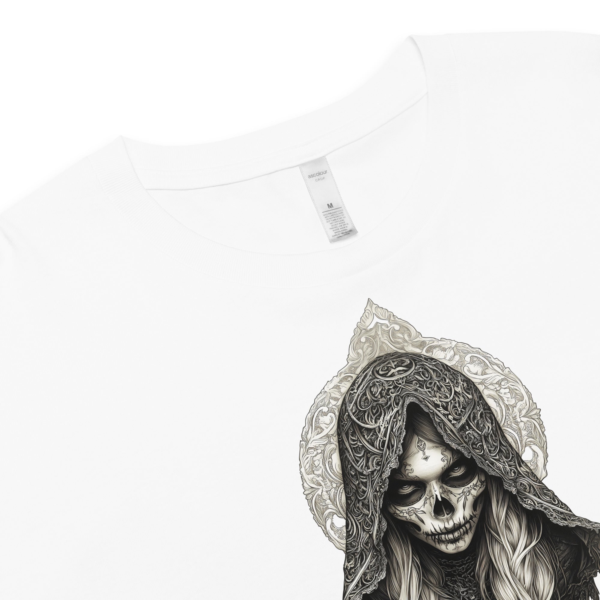 Veil of the Eternal White Crop TopCrop Top TeeProduct mockup2825008_16119