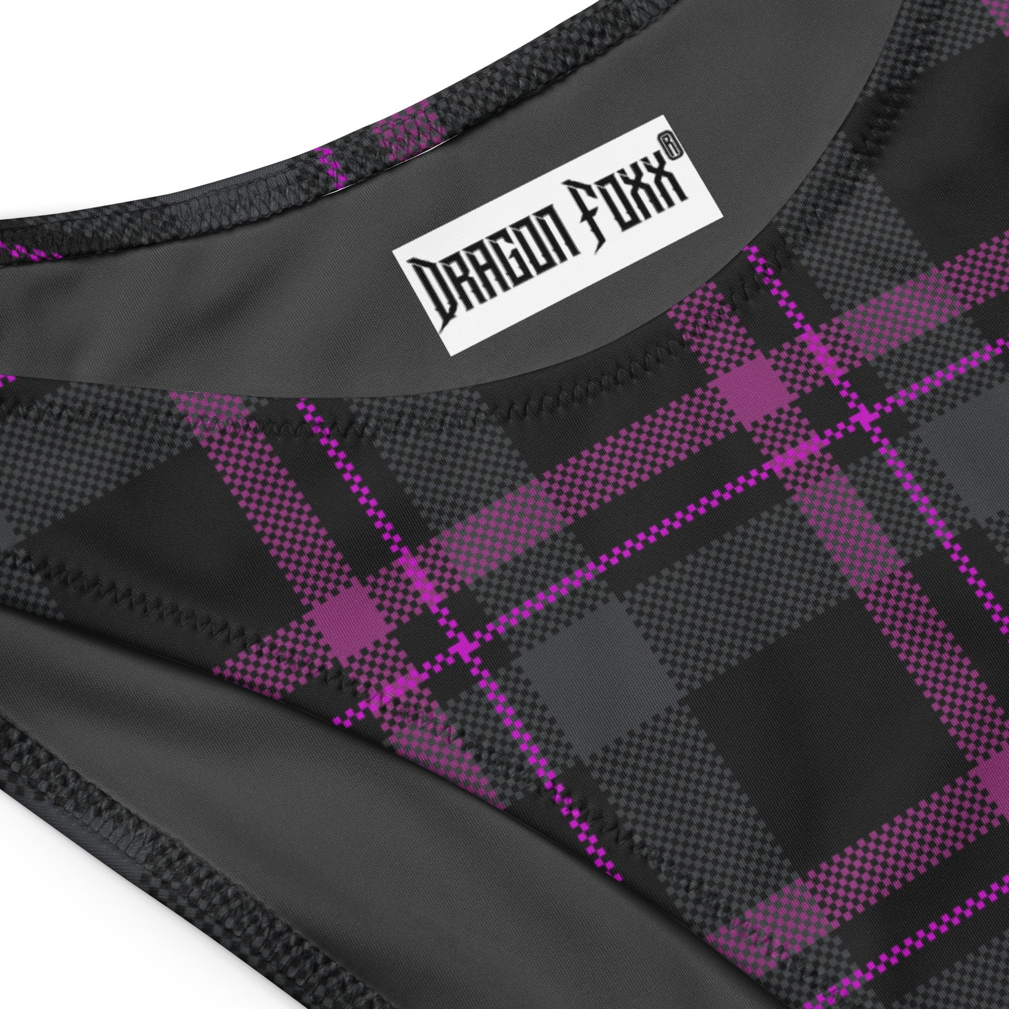 Velvet Riot Plaid Eco Bandeau BikiniEco Bandeau Bikini SetsProduct mockup6362758_22671