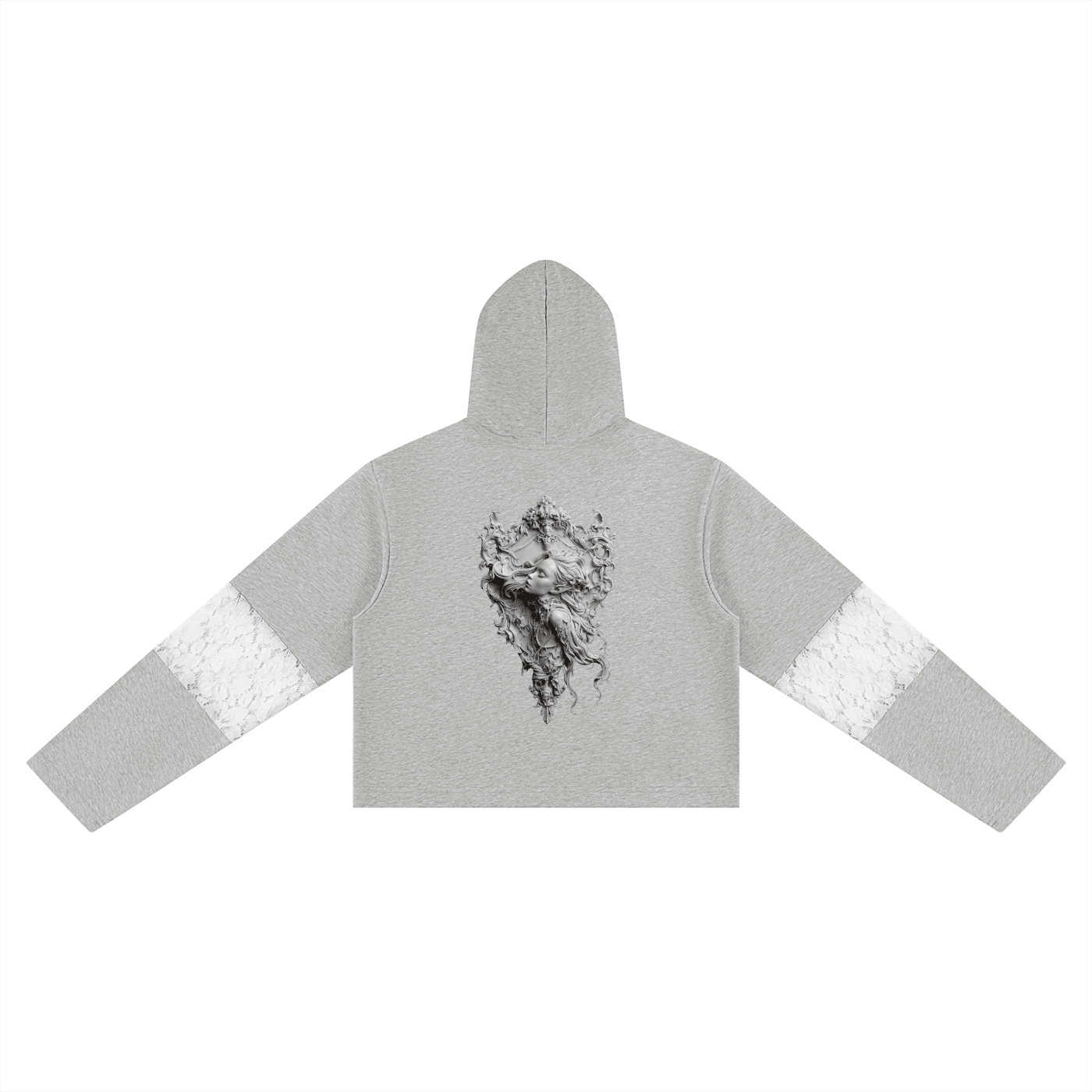Vespera Reliquary Women’s Cropped Lace-Panel HoodieWomen’s Cropped Lace-Panel HoodieVespera Reliquary Women’s Cropped Lace-Panel Hoodie260803PODBD2582005