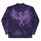 Violet Inferno Bomber Jacket - Bomber Jacket - DRAGON FOXX™ - Product mockup - 8188261_10877 - XS - Violet Inferno - Bomber Jacket - Deragon Foxx™ Men's Jacket - Dragon Foxx™