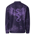 Violet Inferno Bomber Jacket - Bomber Jacket - DRAGON FOXX™ - Product mockup - 8188261_10877 - XS - Violet Inferno - Bomber Jacket - Deragon Foxx™ Men's Jacket - Dragon Foxx™