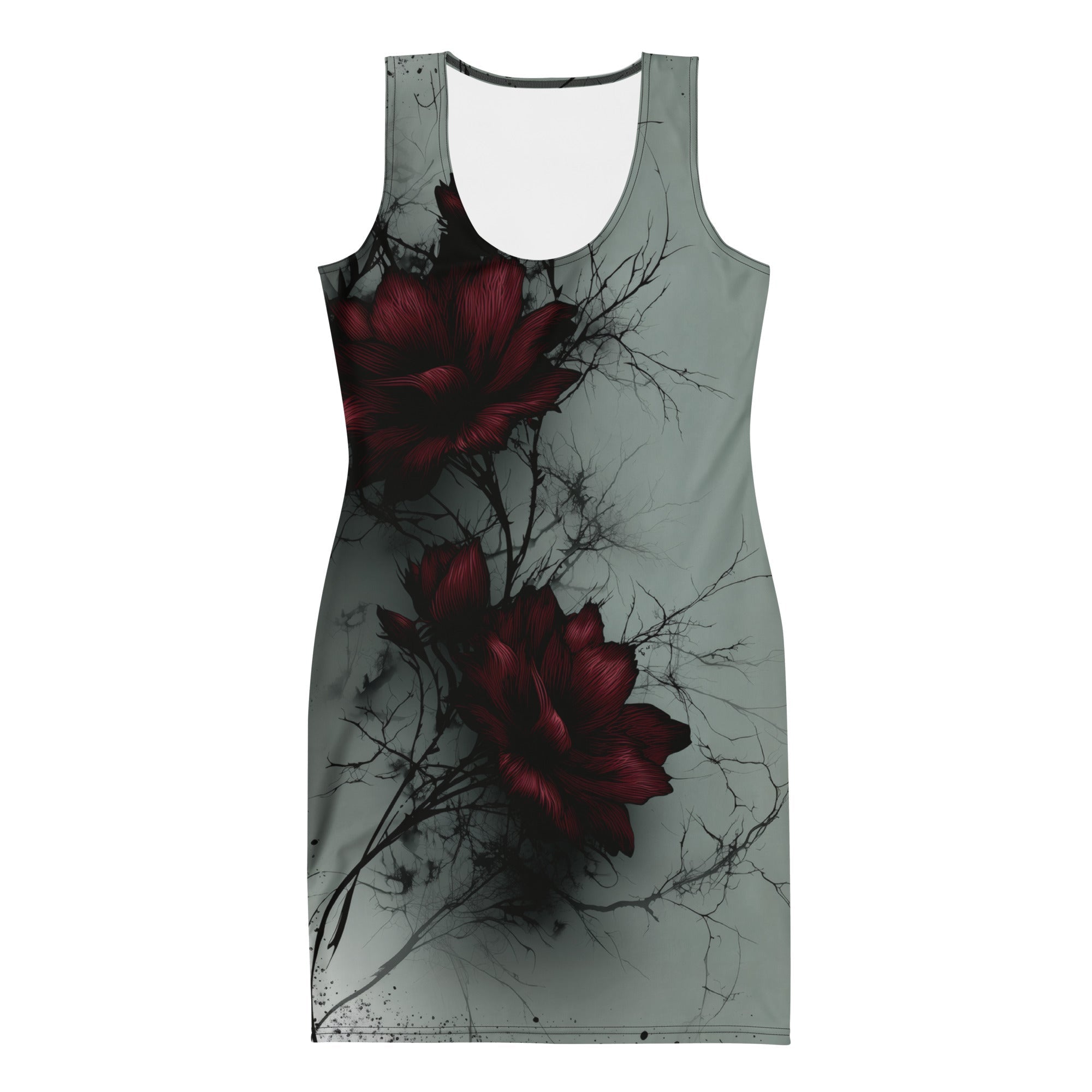 Whisperwine Roses Bodycon DressBodycon DressProduct mockup9561897_7788