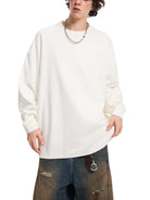 White Knitted Round Neck Oversize SweatshirtKnitted Round Neck Oversize SweatshirtWhite Knitted Round Neck Oversize Sweatshirt251012PODRA1105001