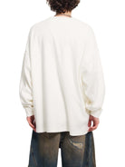 White Knitted Round Neck Oversize SweatshirtKnitted Round Neck Oversize SweatshirtWhite Knitted Round Neck Oversize Sweatshirt251012PODRA1105001