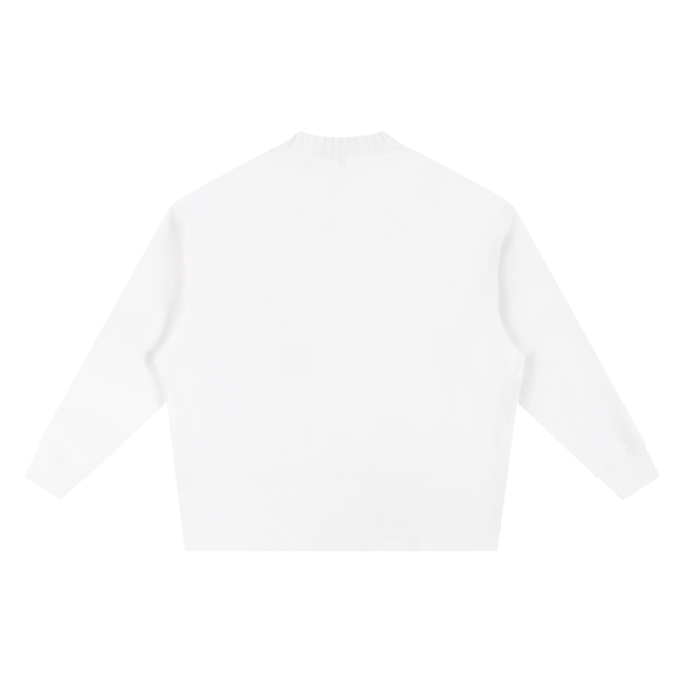 White Knitted Round Neck Oversize SweatshirtKnitted Round Neck Oversize SweatshirtWhite Knitted Round Neck Oversize Sweatshirt251012PODRA1105001