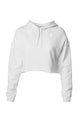 White Lightweight Crop HoodieWomen's Crop HoodiesAPQ - 4758023S5A1