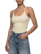 Women's Apricot Slim Fit Ribbed Racerback Tank TopSlim Fit Ribbed Racerback Tank TopWomen's Apricot Slim Fit Ribbed Racerback Tank Top260419PODAC3842001