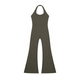 Women’s Army Green Halter Flared JumpsuitHalter Flared JumpsuitWomen’s Army Green Halter Flared Jumpsuit260607PODAG1821001