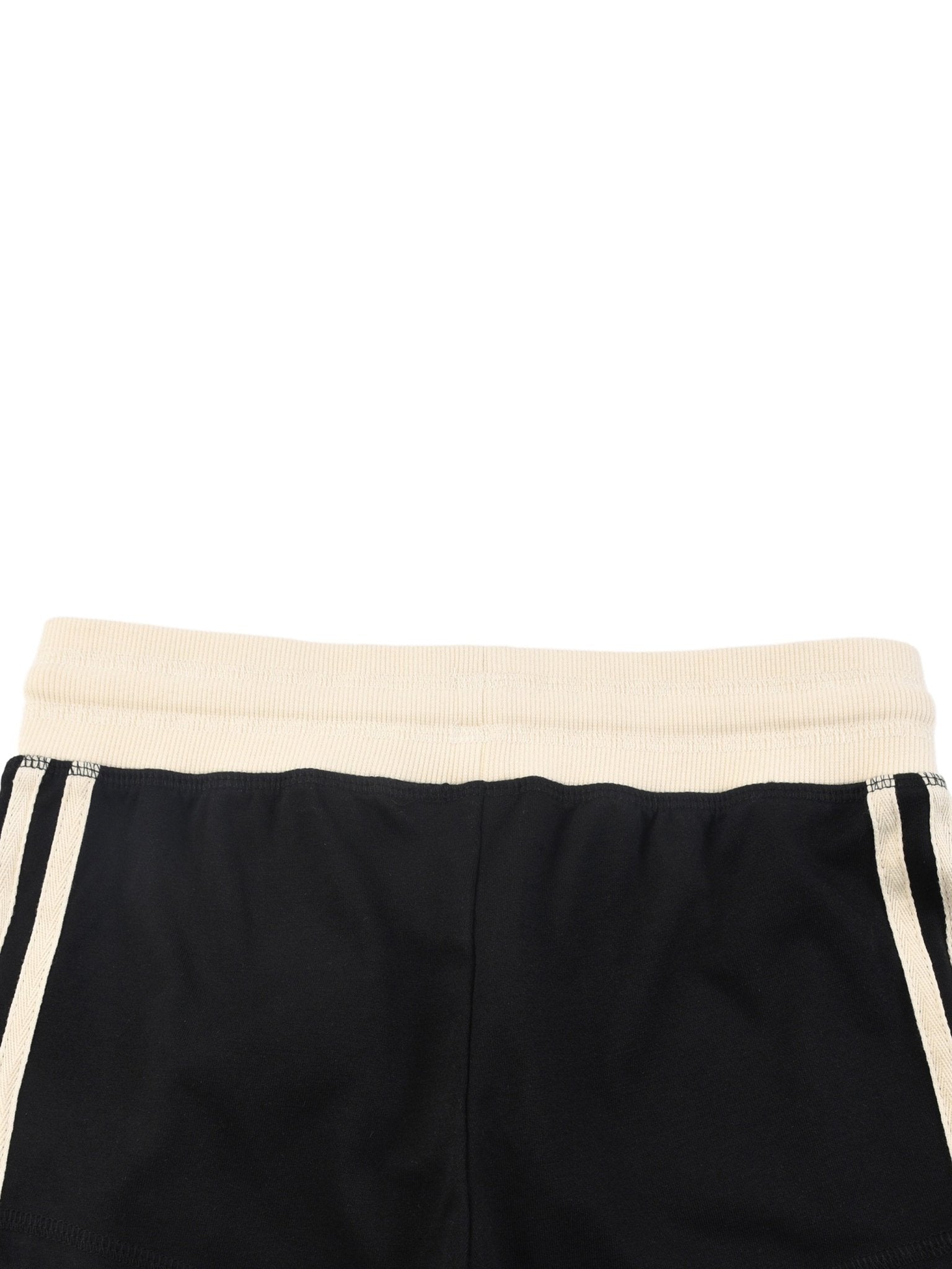 Women's Black Contrast Stripe Track ShortsContrast Stripe Track ShortsWomen's Black Contrast Stripe Track Shorts260419PODBJ1675001
