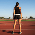 Women's Black Contrast Stripe Track ShortsContrast Stripe Track ShortsWomen's Black Contrast Stripe Track Shorts260419PODBJ1675001