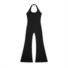 Women’s Black Halter Flared JumpsuitHalter Flared JumpsuitWomen’s Black Halter Flared Jumpsuit260607PODAG1801001