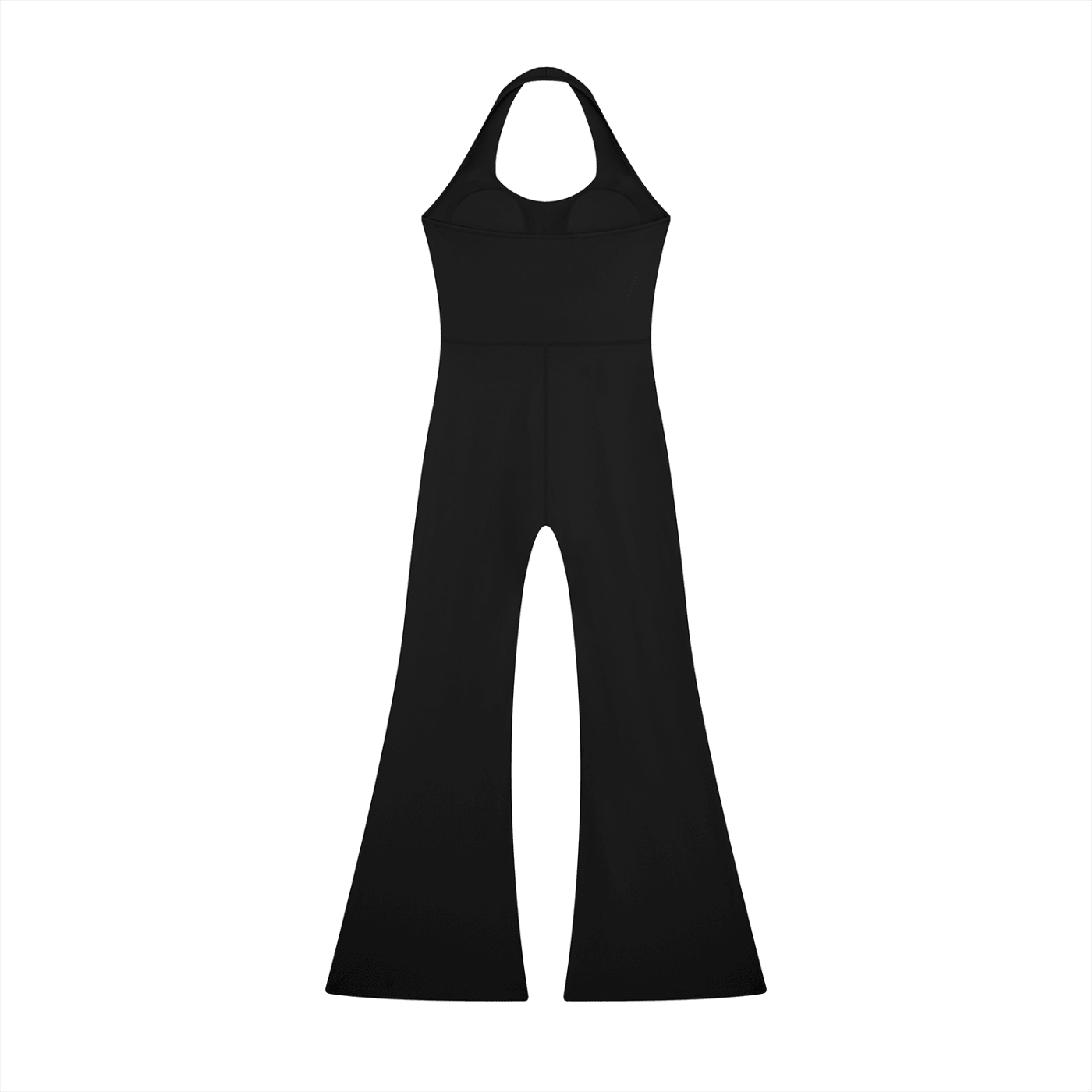 Women’s Black Halter Flared JumpsuitHalter Flared JumpsuitWomen’s Black Halter Flared Jumpsuit260607PODAG1801001