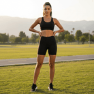 Women's Black High - Waisted Biker ShortsHigh - Waisted Biker ShortsWomen's Black High - Waisted Biker Shorts260507PODBJ4341001