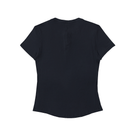 Women's Black Modal Bodycon Henley ShirtWomen's Modal Bodycon Henley ShirtWomen's Black Modal Bodycon Henley Shirt250906PODAA0585001