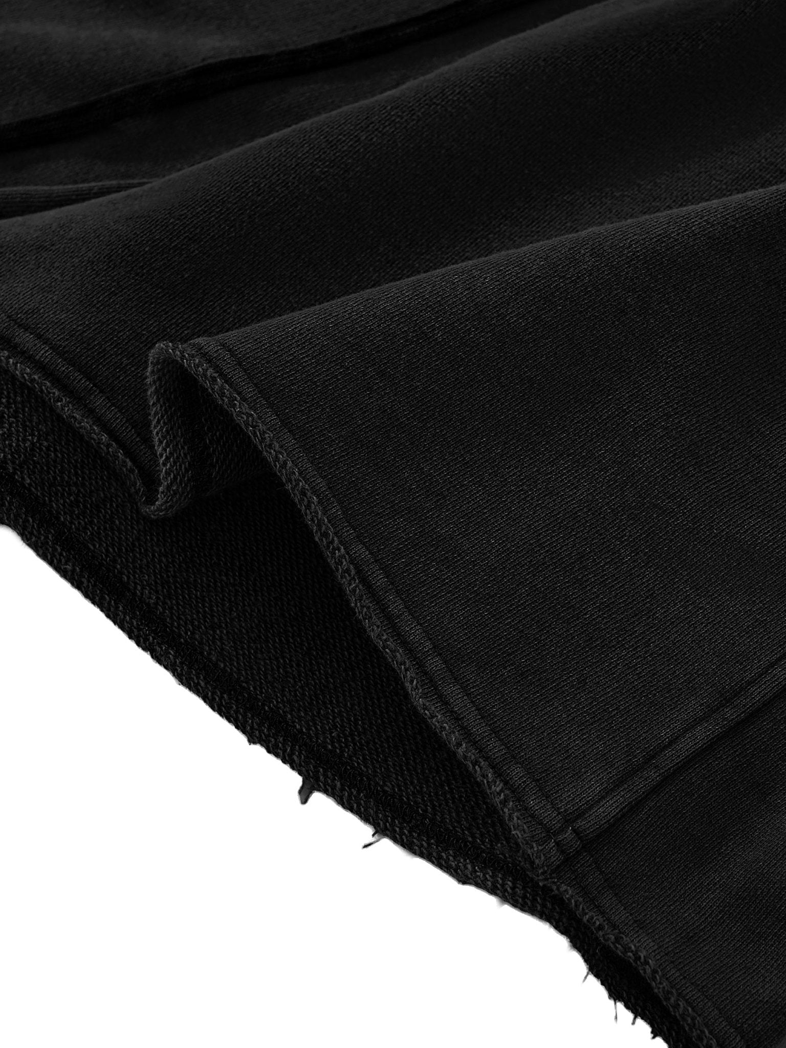 Women's Black Snow Washed Raw Edge Drawstring ShortsSnow Washed Raw Edge Drawstring ShortsWomen's Black Snow Washed Raw Edge Drawstring Shorts250803PODBJ0845001